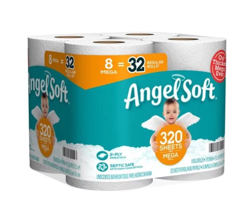 Angel Soft Bathroom Tissue Unscented 8 Mega Rolls 2 Ply 5203b305 e39c 4c40 803e 203a0cac7d15.6cb216a28cd0fed40768eaf3f35792d5