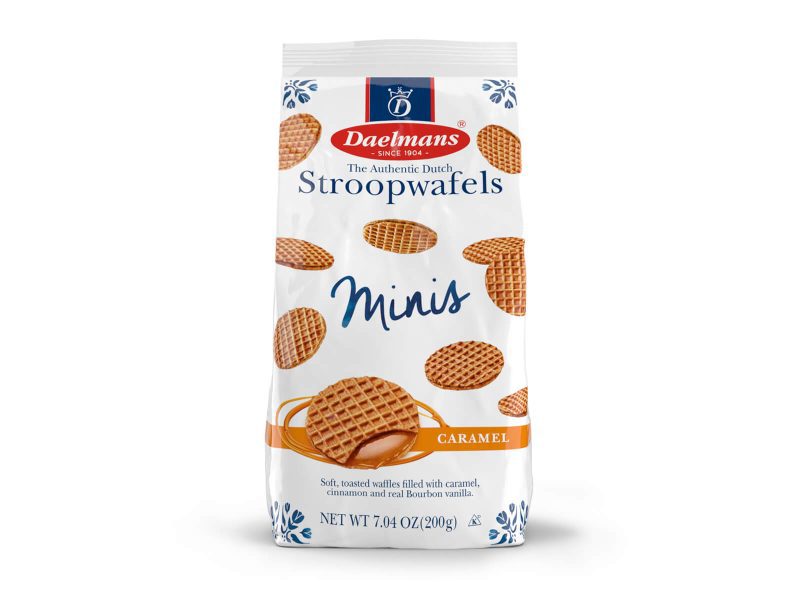 daelmans stroopwafels mini caramel cello bag